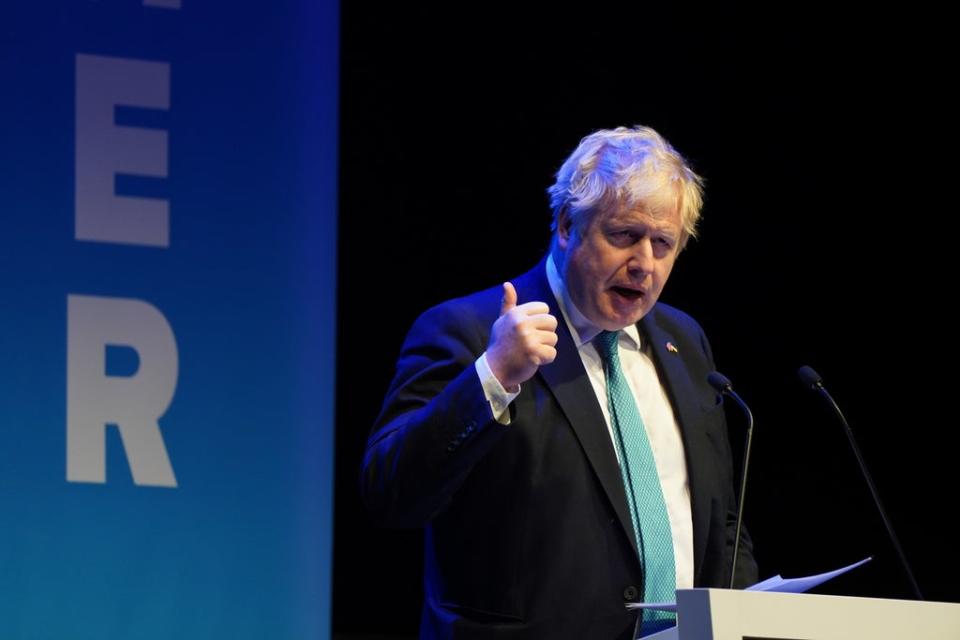 Prime Minister Boris Johnson is set to close the Conservative Party spring conference in Blackpool (Andrew Milligan/PA) (PA Wire)