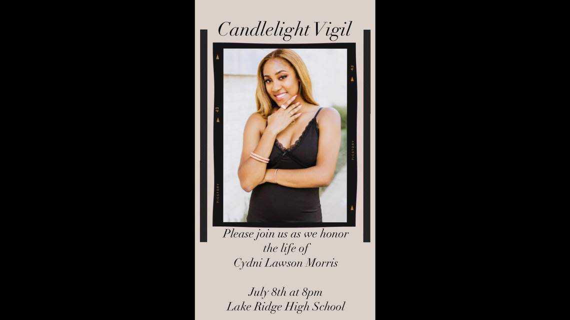 A candlelight vigil is set for 8 p.m. Friday at Mansfield Lake Ridge High School. Cydni Morris, 18, died in a single-vehicle accident on July 1. She graduated on May 27.