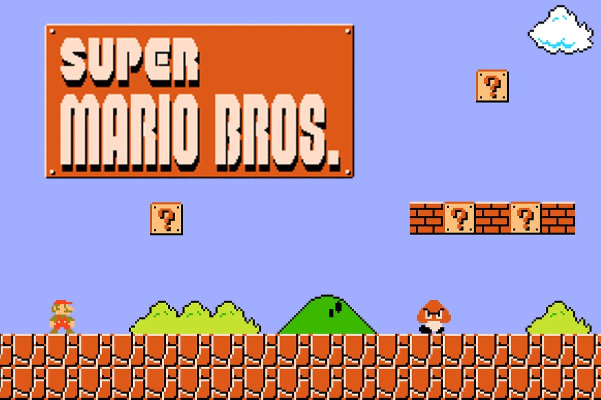 Super Mario Bros., which was based on the arcade game Mario Bros., helped to launch one of gaming’s most popular franchises (Nintendo)