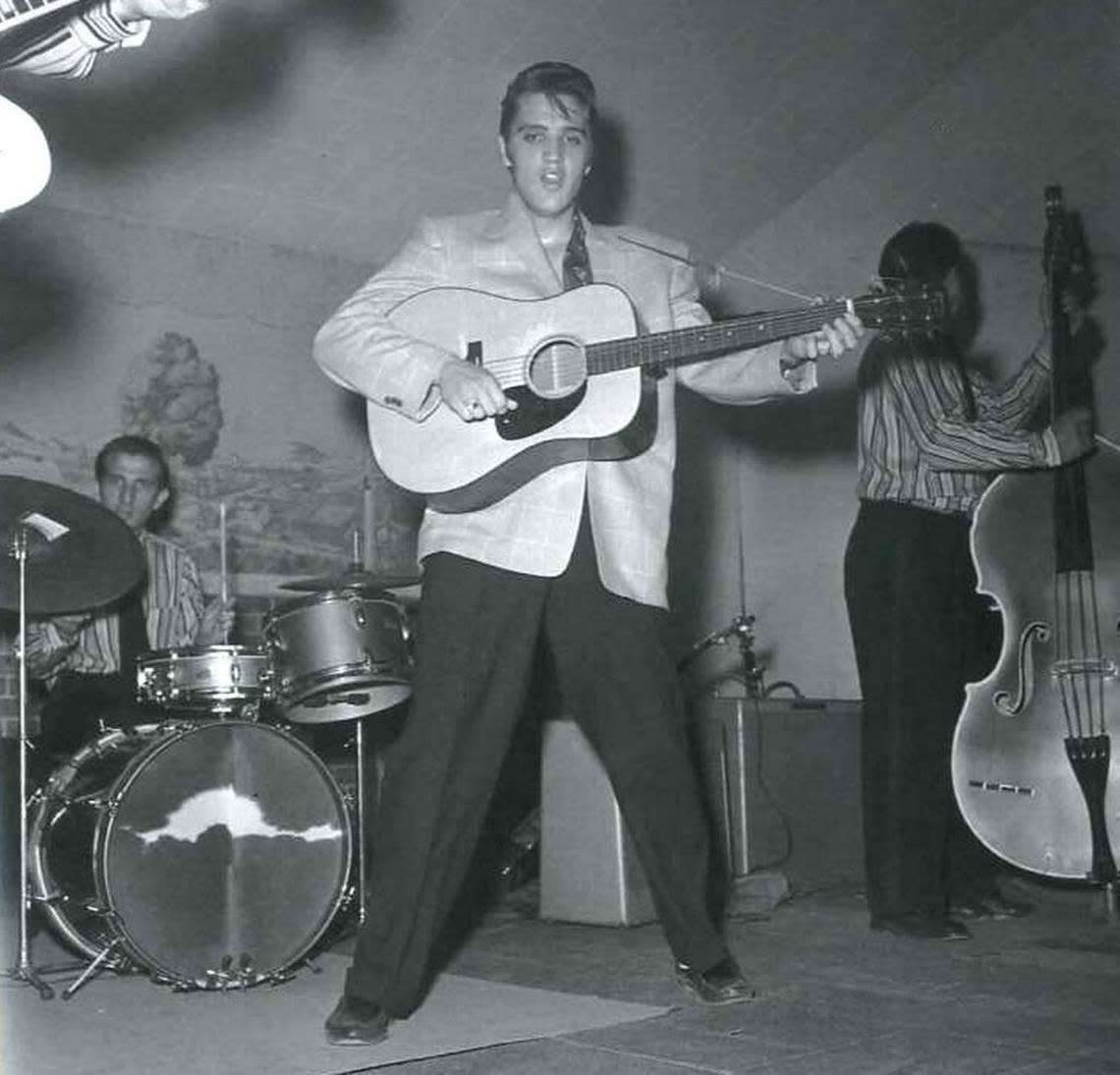 Elvis plays the North Side Coliseum in 1956.