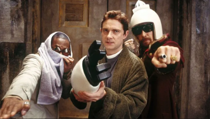 Mos Def, Martin Freeman and Sam Rockwell in the 2005 movie (Credit: Buena Vista)