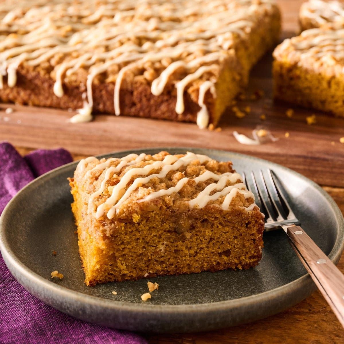 pumpkin spice coffee cake fall recipe