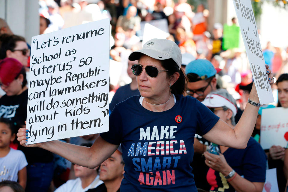 Florida school shooting prompts gun-control rallies