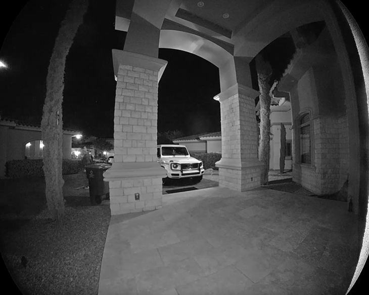 Mike Del Prado shared surveillance footage showing his car being stolen in Henderson and the thieves returning the next day. (Mike Del Prado)