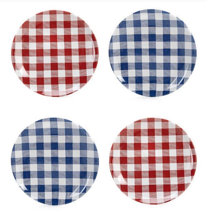 Southern Living Gingham Dinner Plates