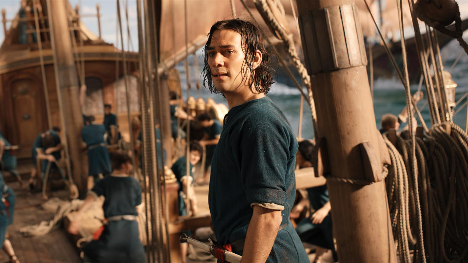 Maxim Baldry portrays the important character Isildur in Lord of the Rings: The Rings of Power. (Prime Video)