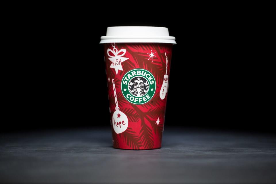 Starbucks holiday cups 2009