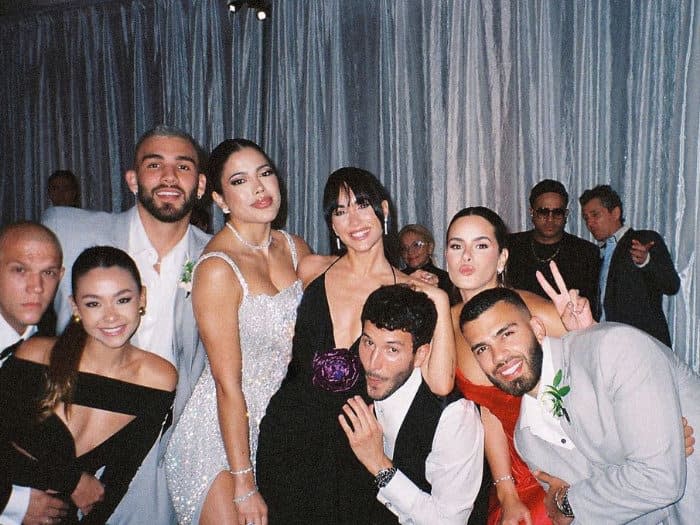 Aitana y Sebastián Yatra en la boda de Lele Pons en Miami 