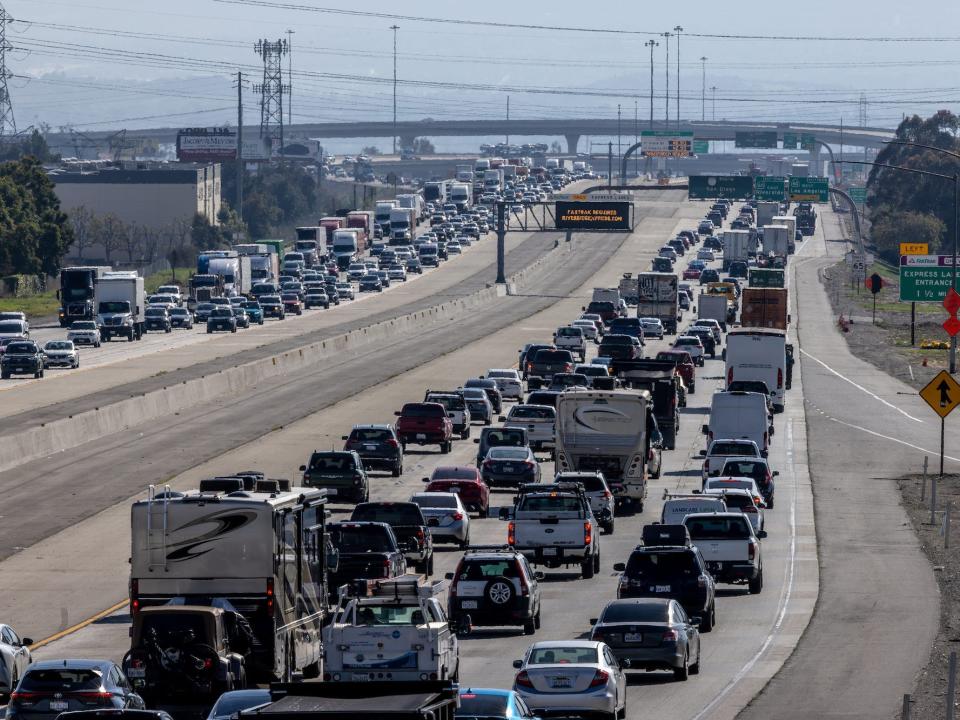 Traffic in Ontario, California