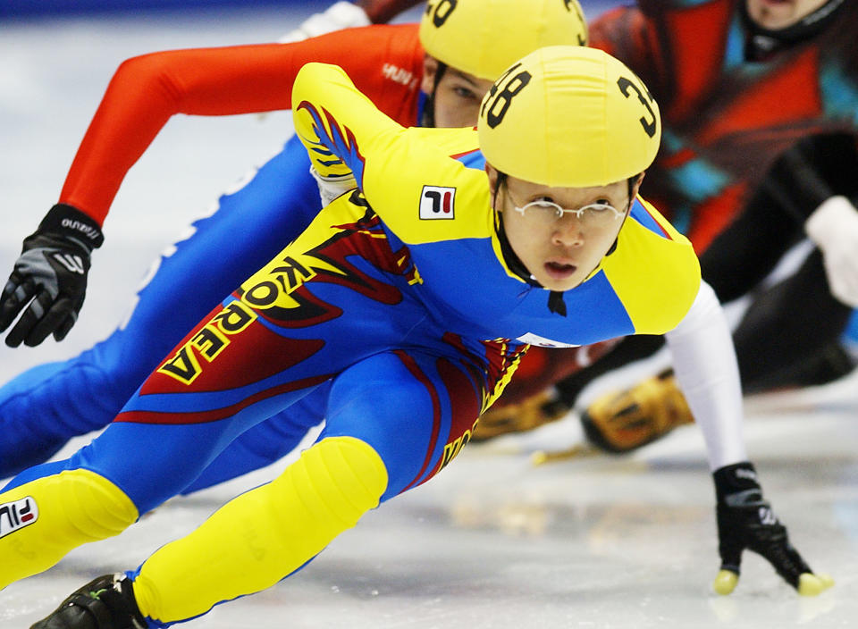 A Korean Athlete speed skating 2002