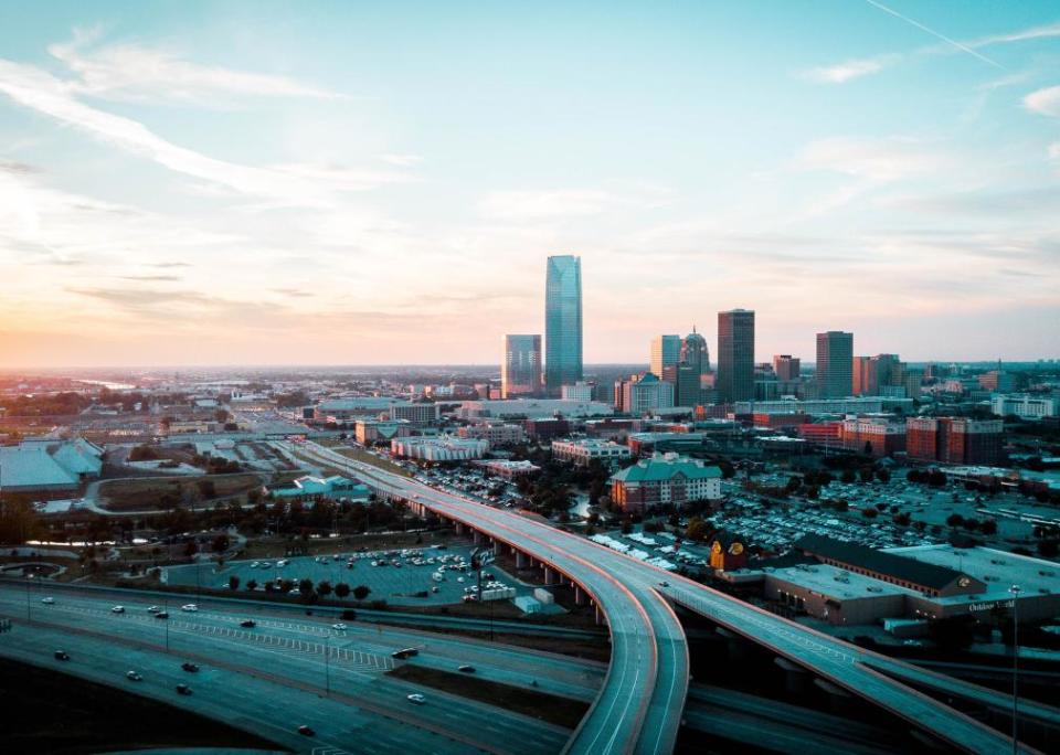 Downtown Oklahoma City.