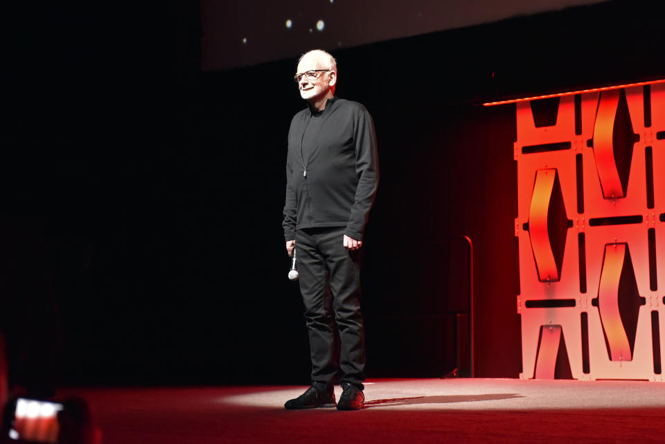 Ian McDiarmid at the ‘Star Wars: The Rise Of Skywalker’ panel at Star Wars Celebration (Photo by Rob Grabowski/Invision/AP)