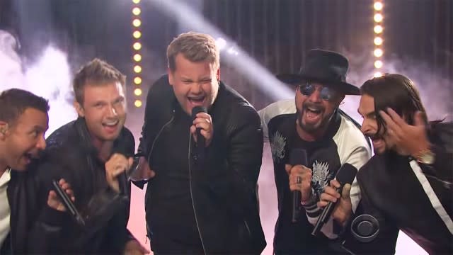 Watch Backstreet Boys' charming 'Late Show' appearence