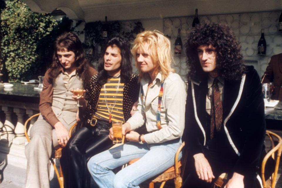 Queen stars John Deacon, Freddie Mercury, Roger Taylor and Brian May (PA Archive). (PA Archive)