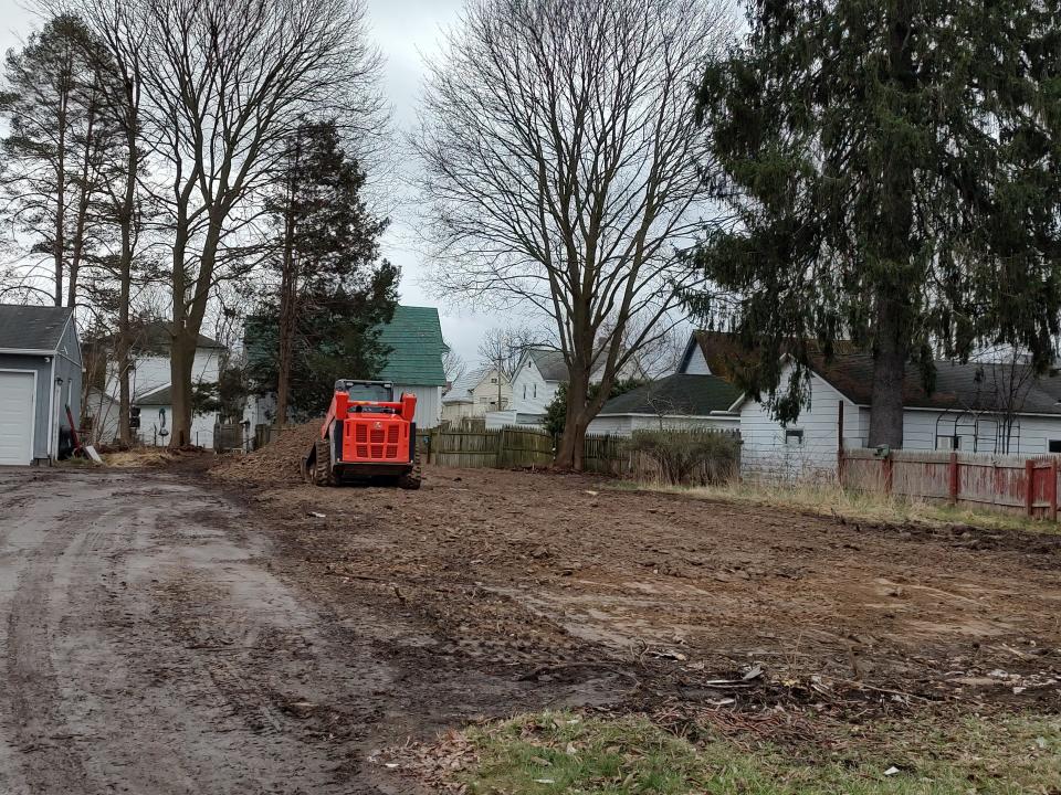 A home at 22 Elm St. in the Village of Wellsville was recently demolished. Olney Foust Funeral Homes purchased the property in 2022 and said it will likely be utilized to expand a parking lot for the Main Street funeral home.