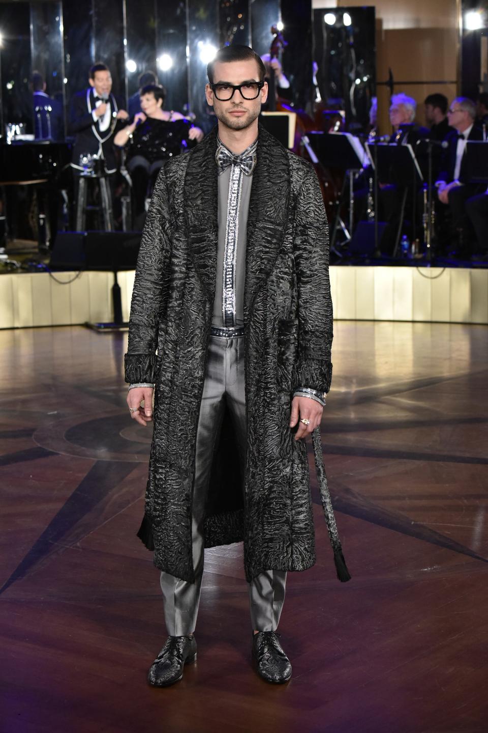 Dolce & Gabbana presented their Alta Sartoria menswear to a crowd that included Nick Jonas, Trevor Noah, and Steve Harvey.