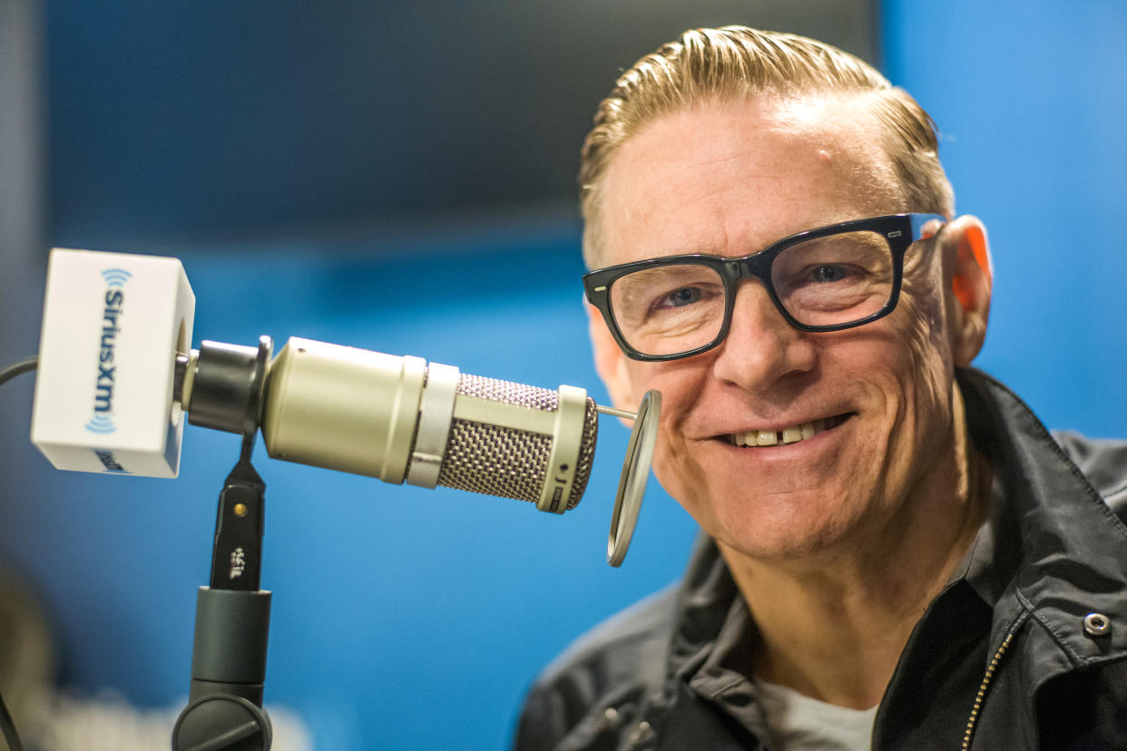 NEW YORK, NY - MAY 01:  (EXCLUSIVE COVERAGE) Bryan Adams visits SiriusXM Studios on May 1, 2019 in New York City.  (Photo by Steven Ferdman/Getty Images)