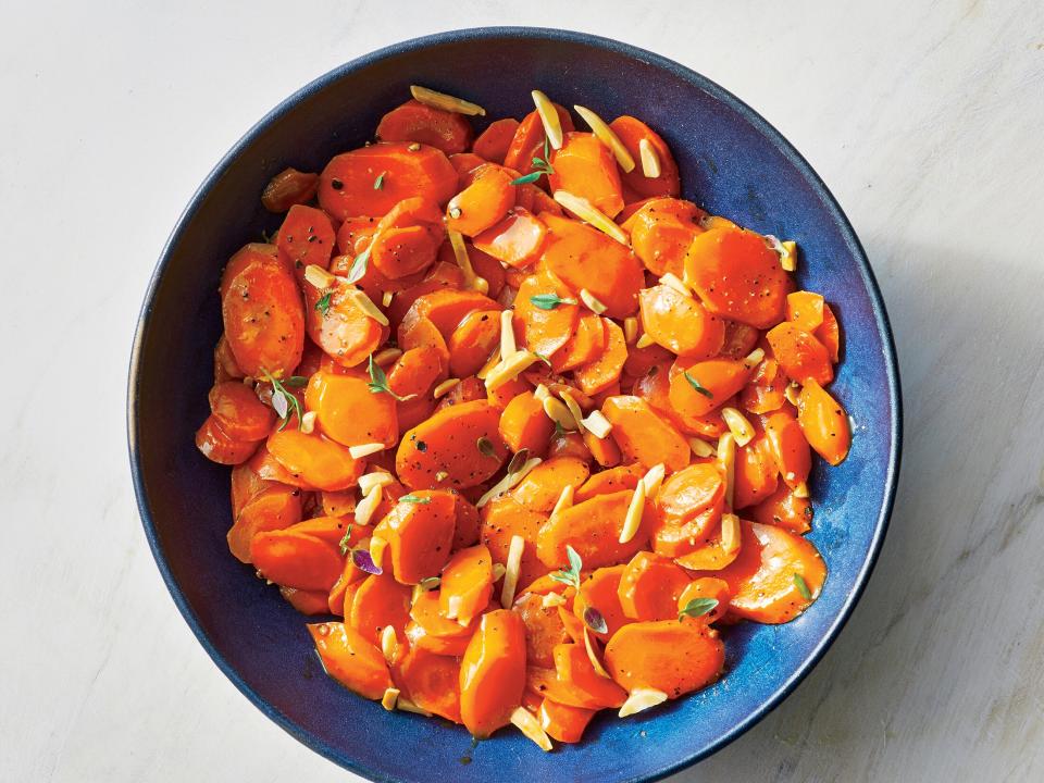 Glazed Carrots Almondine