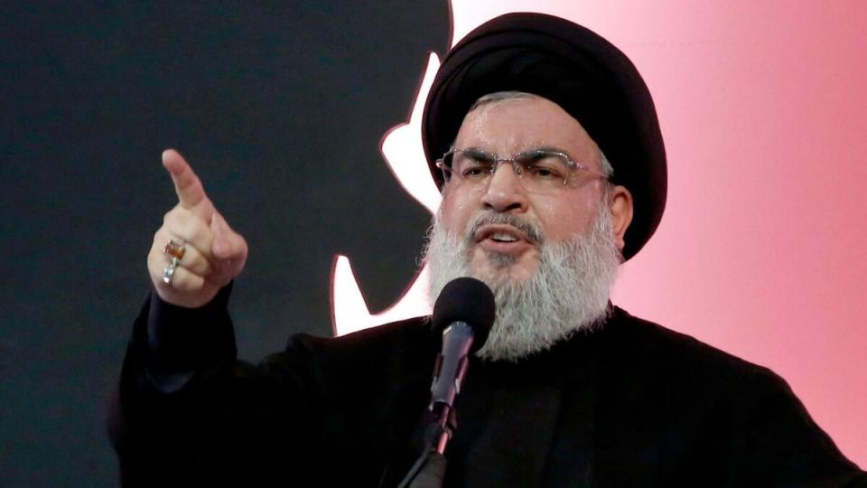 黎巴嫩真主黨總書記納斯拉勒（Hassan Nasrallah）   圖：擷自「X」@Sprinter99800