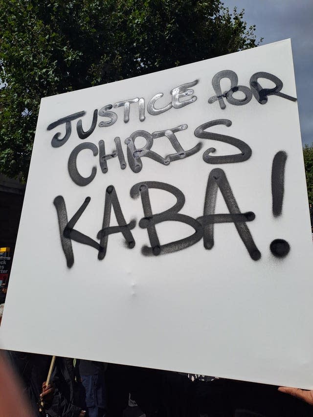 Chris Kaba protest