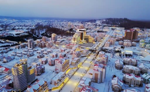 The vast project includes a museum of revolutionary activities, a winter sports training complex, processing plants for blueberries and potatoes, and 10,000 apartments