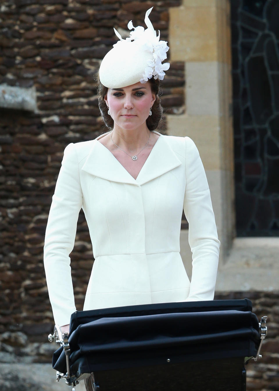 The Duchess of Cambridge wore a remarkably similar McQueen outfit to Charlotte’s christening and the Queen’s birthday celebrations [Photos: Getty]