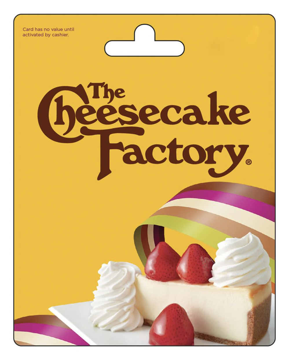 <p><a href="https://www.amazon.com/The-Cheesecake-Factory-Gift-Card/dp/B015721F0E?tag=syn-yahoo-20&ascsubtag=%5Bartid%7C10052.g.33957081%5Bsrc%7Cyahoo-us" data-i13n="elm:affiliate_link;elmt:premonetized" rel="sponsored" target="_blank" data-ylk="slk:Shop Now;elm:affiliate_link;elmt:premonetized;itc:0;sec:content-canvas" class="link rapid-noclick-resp rapid-with-clickid etailiffa-link">Shop Now</a></p> <p>Gift Card</p> <p>Amazon</p> <p>$100.00</p>