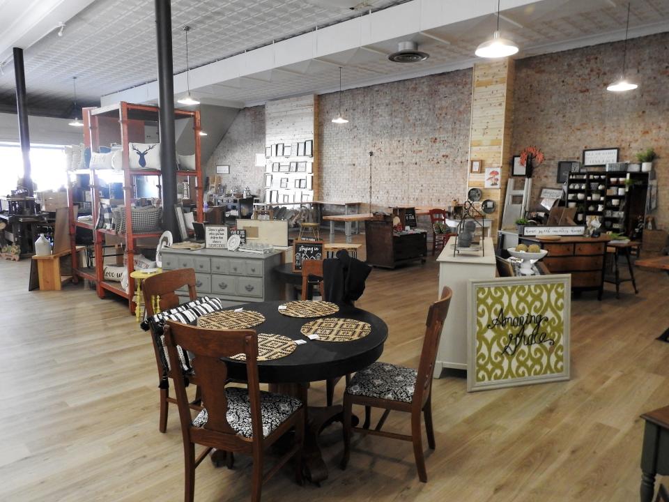 Rust Décor recently moved to 341 Main St. into a new 10,000-square-foot space. It feature a variety of vendors selling repurposed furniture and much more. There's also a workshop area and ceramics painting with a coffee shop to come.