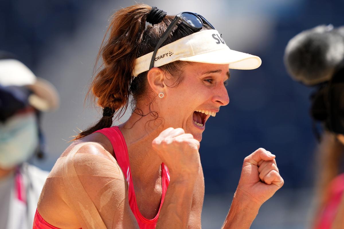 Team Switzerland Olympic beach volleyball player Joana Heidrich in images