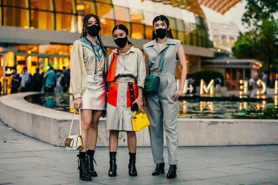 Louis Vuitton Reprised Its Spring 2021 Show in Singapore—See the Best Street Style Looks Here