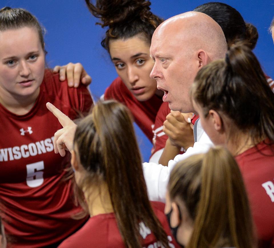 Badgers coach Kelly Sheffield has the Badgers back in the NCAA volleyball tournament Final Four after their straight-set victory over Minnesota on Saturday night at the UW Field House.