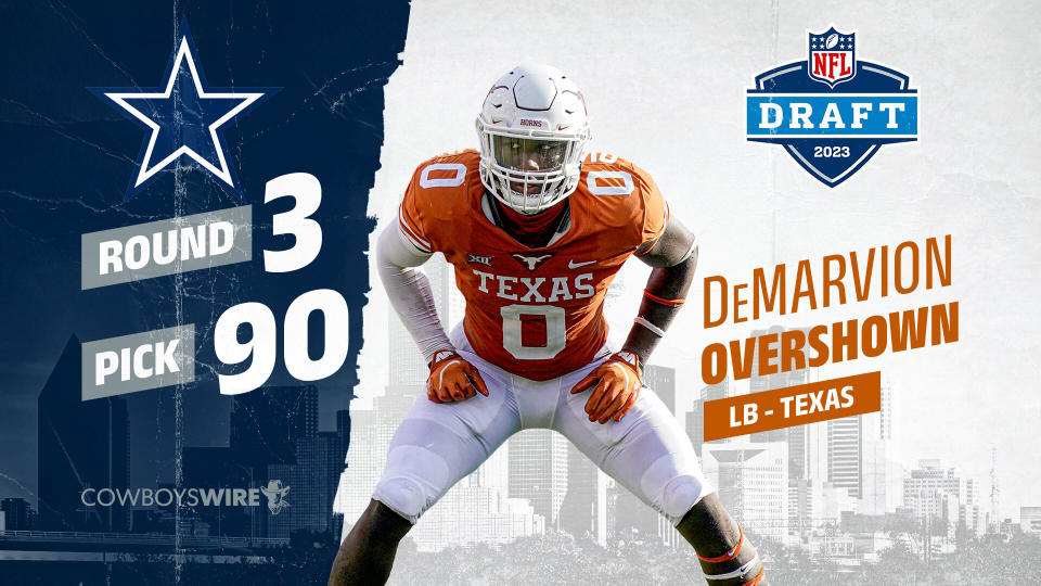 Dallas Cowboys select Texas LB DeMarvion Overshown in third round of