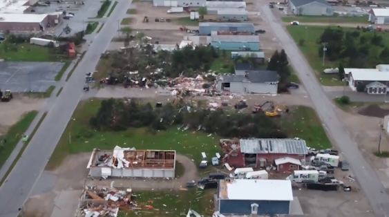 EF3 tornado rips through Gaylord, Michigan killing two and injuring dozens