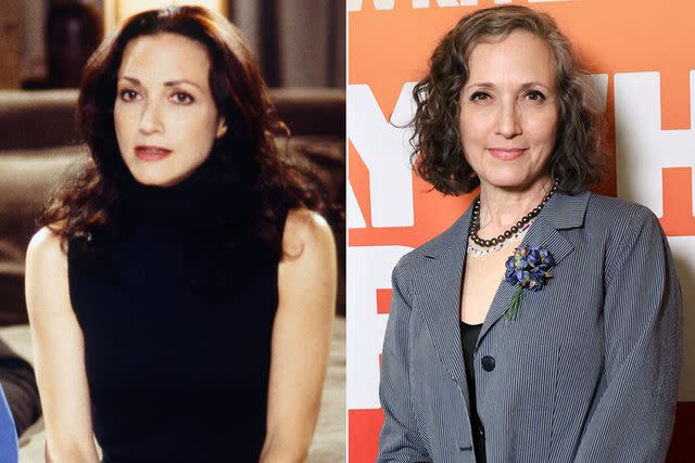 <p>Chris Haston/NBCU Photo Bank/NBCUniversal via Getty; Dia Dipasupil/Getty </p> Bebe Neuwirth, then and now