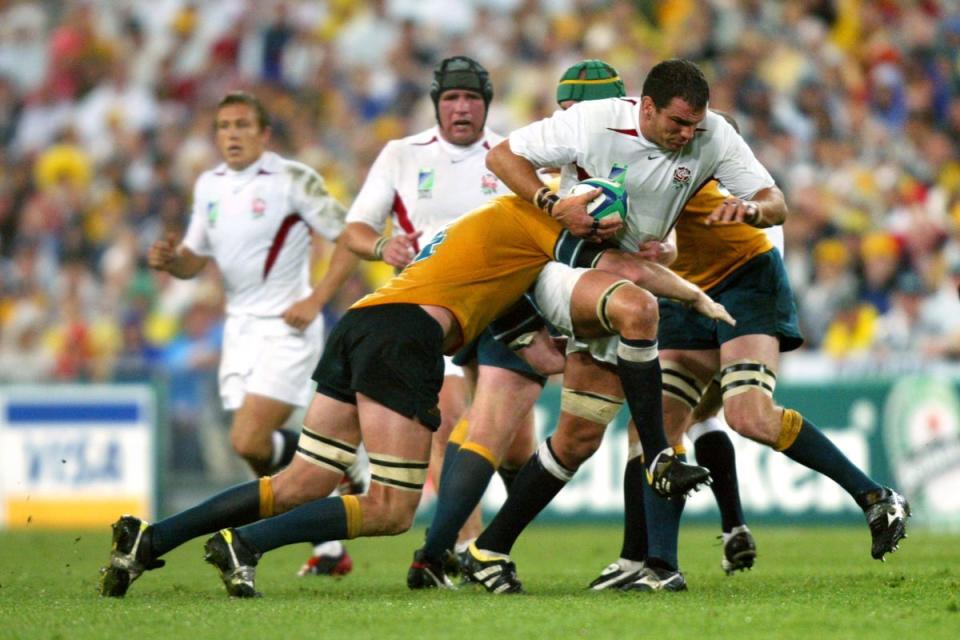 England captain Martin Johnson (right) led his country to victory in the 2003 World Cup final (PA Archive)