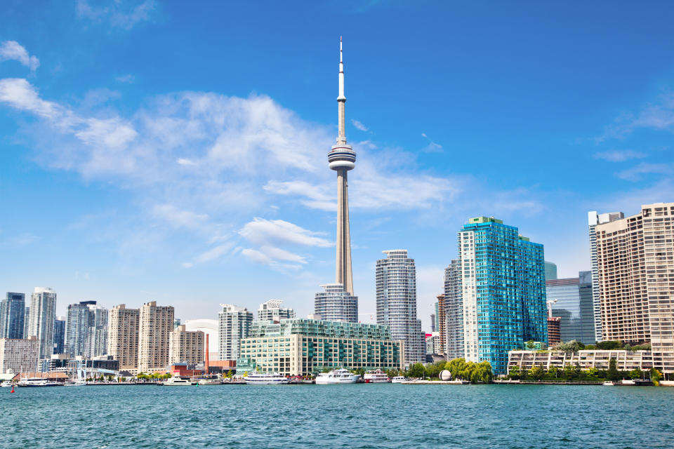 Visit Toronto’s architectural masterpiece for a 360 degree view of the city. [Photo: Getty]