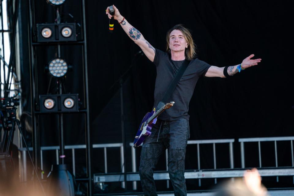 John Rzeznik of The Goo Goo Dolls performs at the Innings Festival in Tampa, Florida on March 20, 2022.