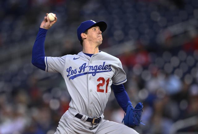 LOS ANGELES, CA - SEPTEMBER 21: Los Angeles Dodgers pitcher