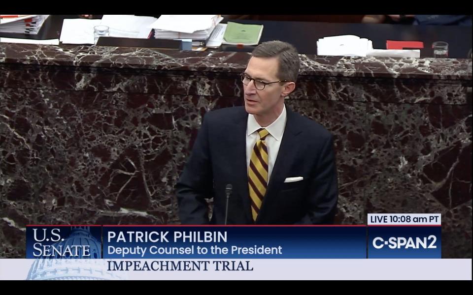 Patrick Philbin impeachment trial