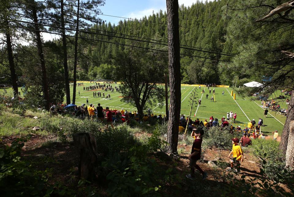 Camp Tontozona near Payson is a common destination for high school football teams looking to escape summer heat.