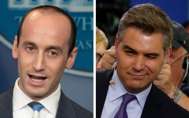 Stephen Miller clashed with CNN's Jim Acosta at a White House press conference