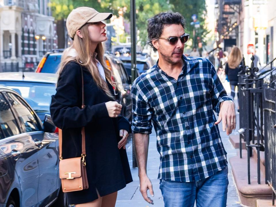 Taylor Swift and Shawn Levy photographed in New York City's West Village.