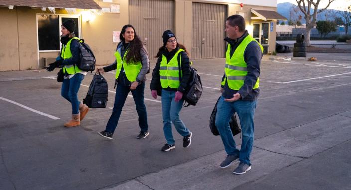 San Bernardino County officials reported a record number of volunteers for the annual Point-in-Time Count of the homeless population.