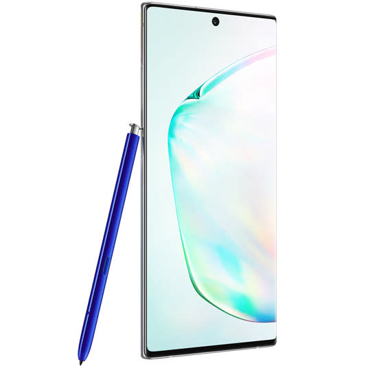 The Samsung Galaxy Note 10+ comes with a tiny blue stylus and it's legitimately useful. 