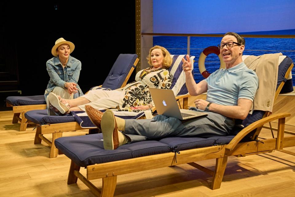 From left, Amanda Abbington, Frances Barber and Reece Shearsmith (Manuel Harlan)