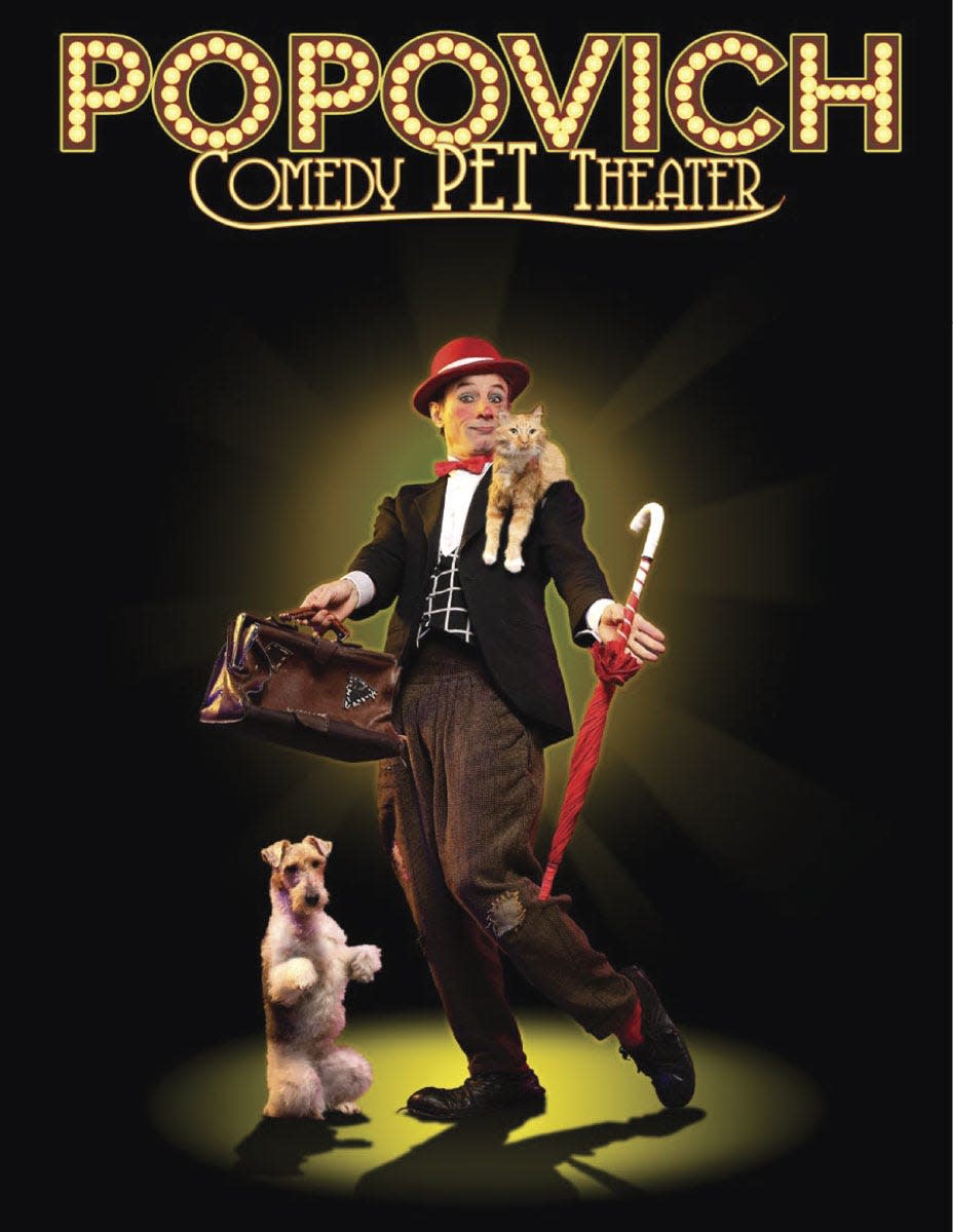 The Canton Community Concert Association will present the Popovich Comedy Pet Theater at 7 p.m. Saturday, May 7 at the Canton High School Auditorium.