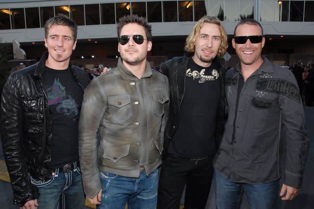 <p>KMazur/WireImage</p> Daniel Adair, Ryan Peake, Chad Kroeger and Mike Kroeger of Nickelback