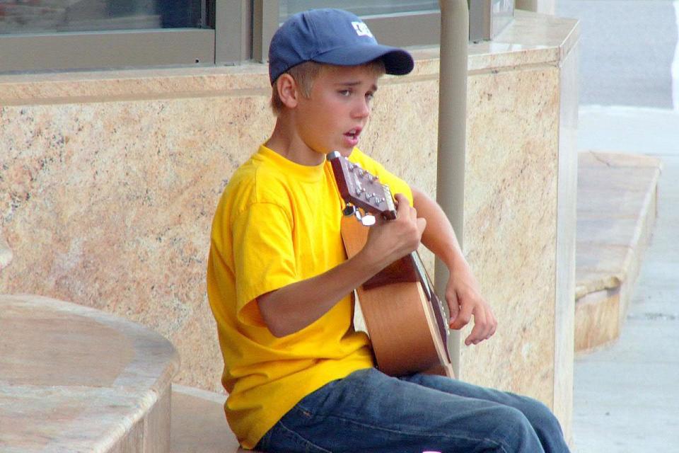 Biebs as a baby... we cannot deal! Here he is back in 2007 at the age of just 13!