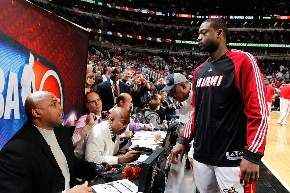 Could TNT find room for Dwyane Wade in studio? (Getty)