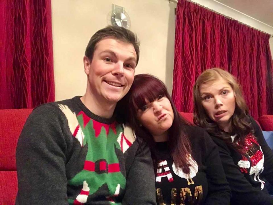 Amy with older siblings Gary and Claire (PA Real Life)